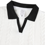 KZZ Men's Jacquard Textured Polo Shirt