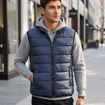 KZZ Men's Sleeveless Zip-Up Vest