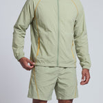 KZZ Hooded jacket and elastic-waist shorts