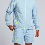 KZZ Hooded jacket and elastic-waist shorts