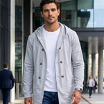 KZZ Men's Autumn Hooded Windbreaker