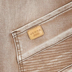 KZZ Men's Vintage-Washed Biker-Style Jeans