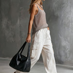 Casual Retro Gray Knitted Vest