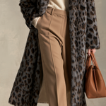 Retro Leopard Print Faux Fur Coat | Vintage Chic Women's Winter Coat