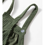 Women's Cozy Corduroy Loose Fit Overalls
