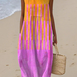 Lucy | Sunset Stripe Midi Dress