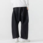 Retro Low Crotch Casual Loose Straight Wide Leg Pants