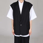 Casual Thin Sleeveless Suit Jacket Draped Loose Pants Two-piece Set