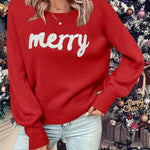 Christmas round neck long-sleeved pullover sweater