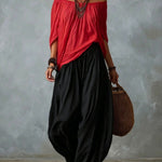 Amelia | Off-Shoulder Top & Lantern Pants Set