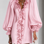 Annabel | Ruffled Puff-Sleeve Mini Dress
