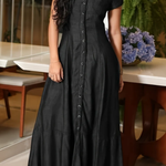 Eliza | Long Denim Dress