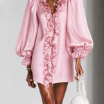 Annabel | Ruffled Puff-Sleeve Mini Dress