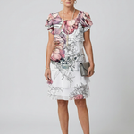 Kualani | Clean Floral Knee Length Dress
