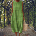 Ginevra | Sleeveless Pocket Maxi Dress