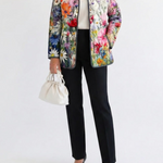 Kaia | Charming Vintage Floral Print Quilted Jacket