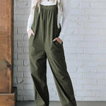Women's Cozy Corduroy Loose Fit Overalls