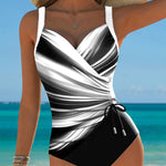 Eleanor | Gradient Drawstring One-Piece Swimsuit