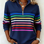 Maggie | Casual Multicolor Stripe Pullover