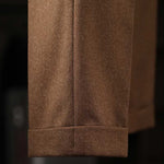 Italian Casual High Waist Retro Straight Suit Trousers