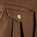 Italian Casual High Waist Retro Straight Suit Trousers
