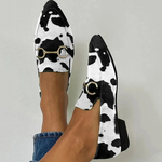 Diana™ | Printed loafers with buckle detail