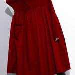 Elegant Cinched o neck Cotton clothes For Women Tutorials Purple  Dresses