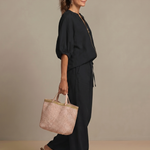 Natalia™ | Zip Front Blouson Top Wide Leg Set