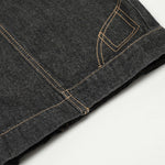 American Retro Inverted Design Embroidered Scimitar Jeans