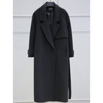Black Woolen Loose Coat