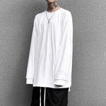 Mid-length Loose Split Hem Bottoming Shirt
