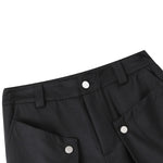 Button Loose Drape Vintage Casual Pants