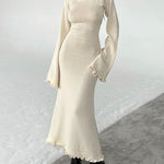 Zeagoo Elegant Fungus-trimmed Backless Strappy Dress for Women Casual Summer Vacation 2026