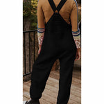 Women's Fleece Thermal Overalls With Zippered Pockets