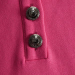 Sporty Color-blocked Ruffled Half-zip Hooded Long-sleeved Mini Dress