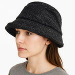 Women's Woven Bow Bucket Hat | Soft Winter Style