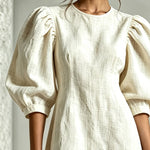 Wren | Blossom-Hem Puff-Sleeve Mini Dress