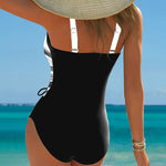 Eleanor | Gradient Drawstring One-Piece Swimsuit