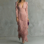 Elegant Dress with Fringes Élise by La Scintilla
