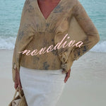 Bohemian Style Ibiza Embroidered Wide-sleeved Shirt