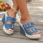 Marina Buckle Wedges