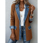 Sabrina™ | Denim Trim Casual Jacket