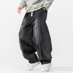 Japanese Retro Machete Denim Loose Wide-leg Harem Pants