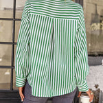 Zeagoo Roll Up Sleeve Button Down Lapel Blouse with Pocket Comfy Casual Loose Fit Shirt
