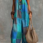 Maya Boho Chic Patchwork Jumpsuit