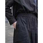 Dark layered pocket skirt