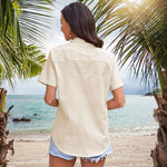 Short Sleeve Blouses Lightweight Loose Top - Zeagoo (Us Only)
