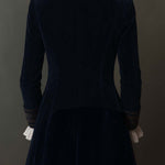 Marguerite | Navy Embroidered Longline Jacket