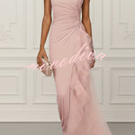 Aurelia Elegant Asymmetric Pleated Dress