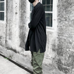 Mid-length Loose Split Hem Bottoming Shirt